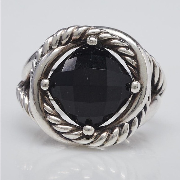 David Yurman Onyx Infinity Ring